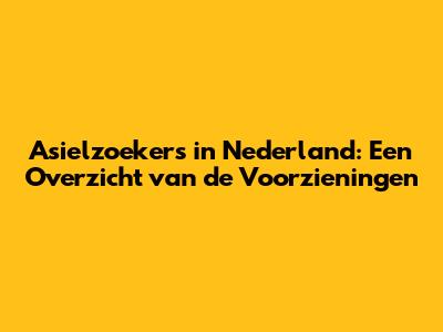 Asielzoekers in Nederland: Een Overzicht van de Voorzieningen