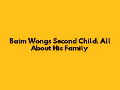 Baim Wong's Second Child: All About His Family