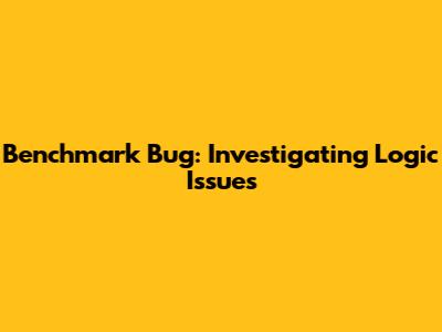 Benchmark Bug: Investigating Logic Issues