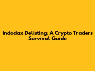 Indodax Delisting: A Crypto Trader's Survival Guide