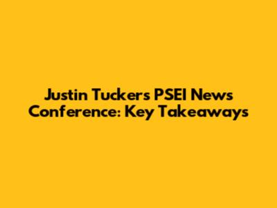 Justin Tucker's PSEI News Conference: Key Takeaways