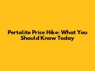 Pertalite Price Hike: What You Should Know Today