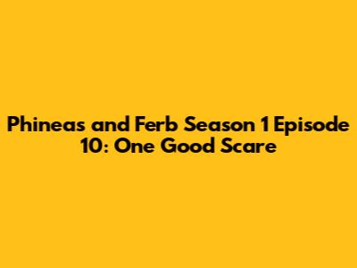 Phineas and Ferb Season 1 Episode 10: "One Good Scare"