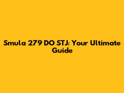 Smula 279 DO STJ: Your Ultimate Guide