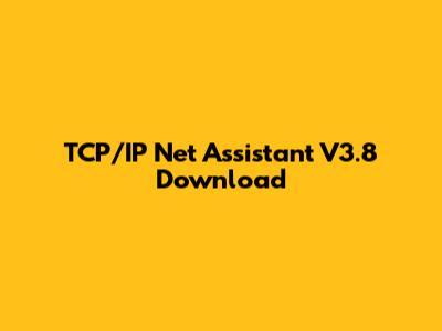 TCP/IP Net Assistant V3.8 Download