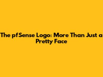 The pfSense Logo: More Than Just a Pretty Face