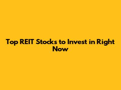 Top REIT Stocks to Invest in Right Now